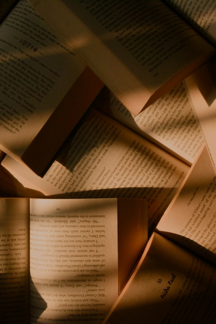 brown books closeup photography